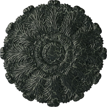 Ekena Millwork Durham Ceiling Medallion (Fits Canopies up to 4 1/4"), 31"OD x 1 1/2"P, Painted Turtle Crackle CM31DUPTC
